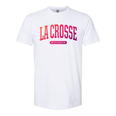 La Crosse Funny Gift Cute Gift College University Style Wi Usa Gift Softstyle CVC T-Shirt