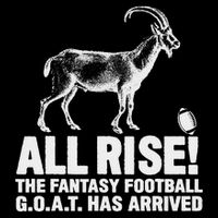 League Champion Fantasy Football Draft Funny All Rise Goat T-Shirt
