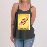 La Chancla Flip Flop Card Mexican Lottery Card La Chancla Women's Strappy Tank