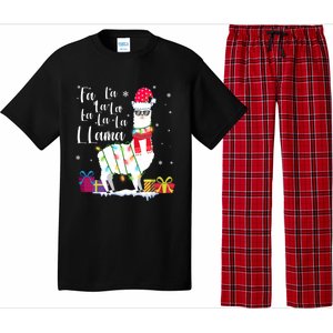 Llama Christmas Fa La La Lama Funny Xmas Lover Gift Pajama Set