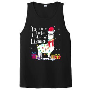 Llama Christmas Fa La La Lama Funny Xmas Lover Gift PosiCharge Competitor Tank