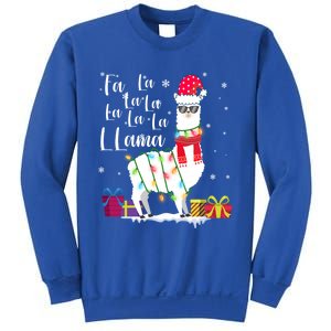 Llama Christmas Fa La La Lama Funny Xmas Lover Gift Sweatshirt