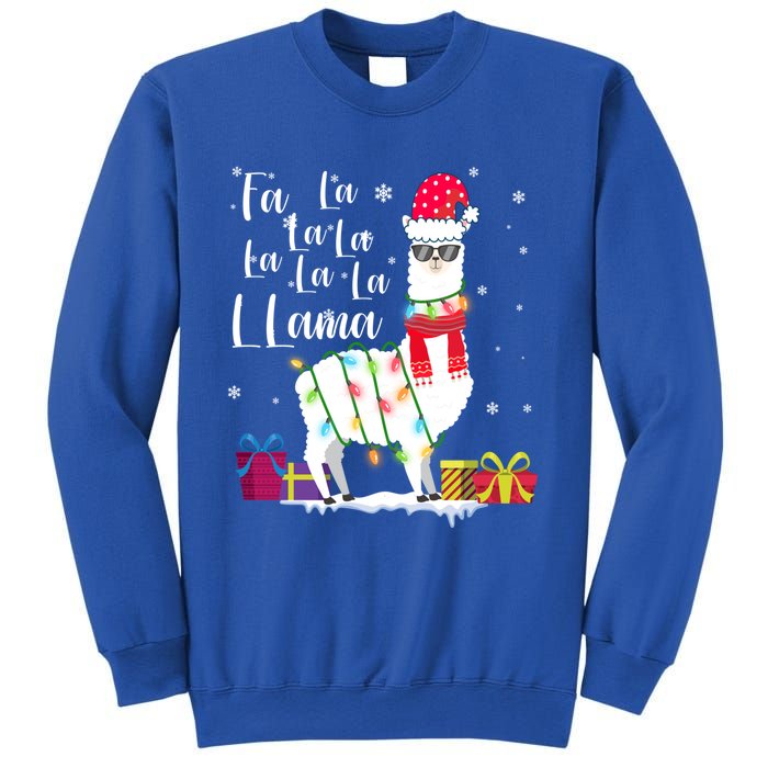 Llama Christmas Fa La La Lama Funny Xmas Lover Gift Sweatshirt