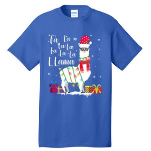 Llama Christmas Fa La La Lama Funny Xmas Lover Gift Tall T-Shirt