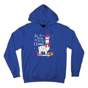 Llama Christmas Fa La La Lama Funny Xmas Lover Gift Tall Hoodie