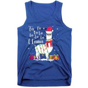 Llama Christmas Fa La La Lama Funny Xmas Lover Gift Tank Top