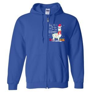 Llama Christmas Fa La La Lama Funny Xmas Lover Gift Full Zip Hoodie