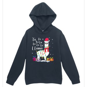 Llama Christmas Fa La La Lama Funny Xmas Lover Gift Urban Pullover Hoodie