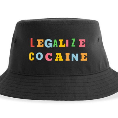 Legalize Cocaine Funny Design Sustainable Bucket Hat