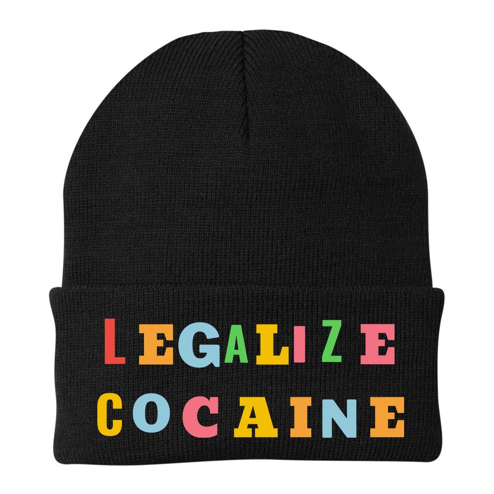 Legalize Cocaine Funny Design Beanie