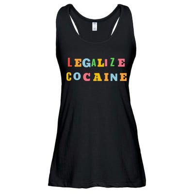 Legalize Cocaine Funny Design Ladies Essential Flowy Tank