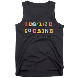 Legalize Cocaine Funny Design Tank Top