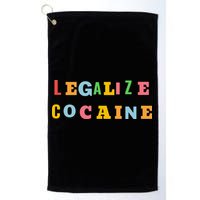 Legalize Cocaine Funny Design Golf Towel