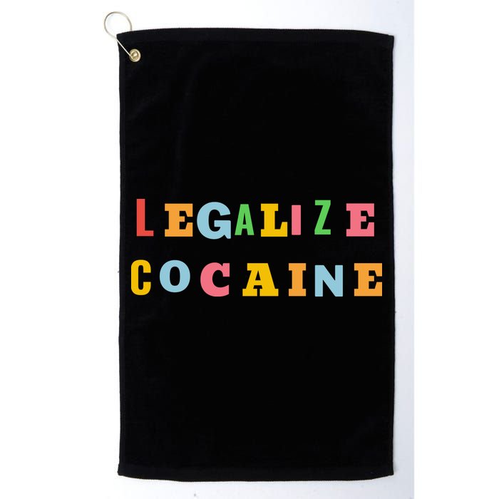 Legalize Cocaine Funny Design Golf Towel