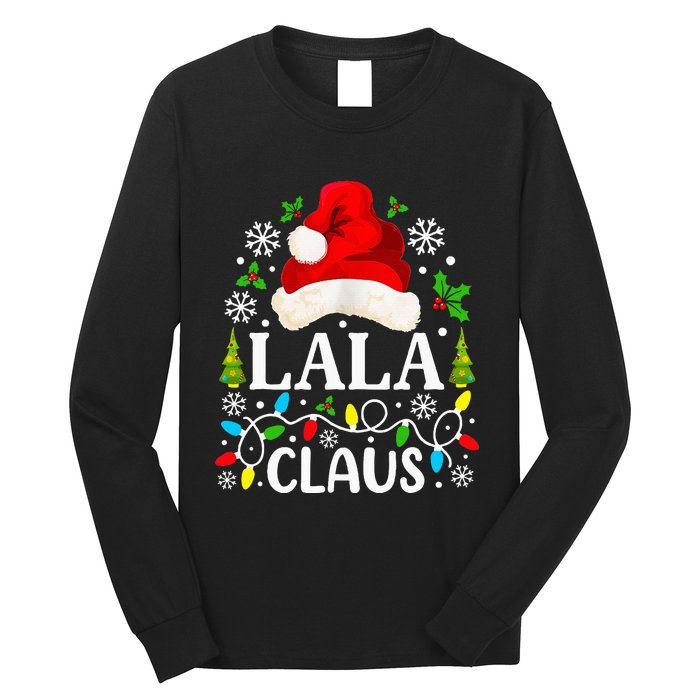 Lala Claus Funny Christmas Family Matching Grandma Long Sleeve Shirt