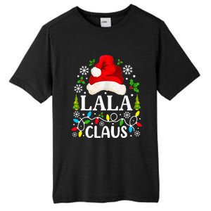 Lala Claus Funny Christmas Family Matching Grandma Tall Fusion ChromaSoft Performance T-Shirt