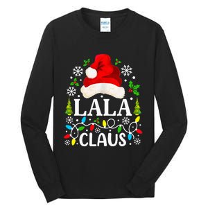 Lala Claus Funny Christmas Family Matching Grandma Tall Long Sleeve T-Shirt