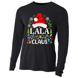 Lala Claus Funny Christmas Family Matching Grandma Cooling Performance Long Sleeve Crew