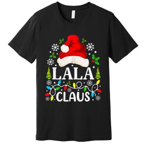 Lala Claus Funny Christmas Family Matching Grandma Premium T-Shirt