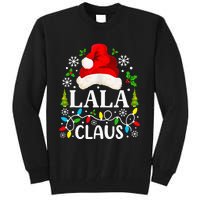 Lala Claus Funny Christmas Family Matching Grandma Tall Sweatshirt