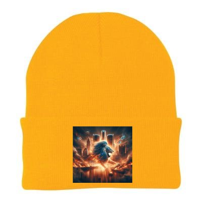 Lion City Fan Knit Cap Winter Beanie