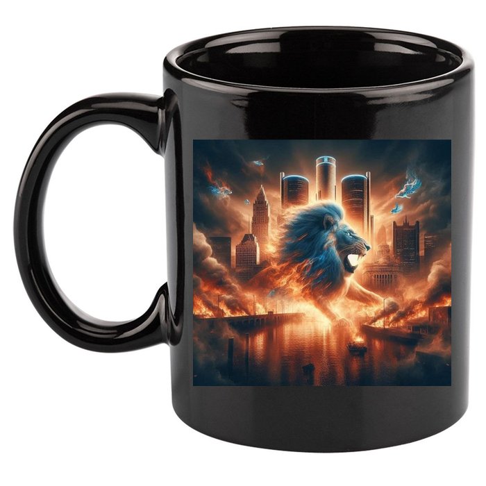 Lion City Fan 11oz C Handle Ceramic Mug