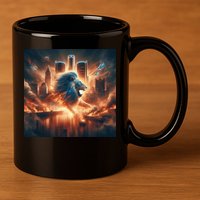 Lion City Fan 11oz C Handle Ceramic Mug