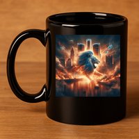 Lion City Fan 11oz C Handle Ceramic Mug
