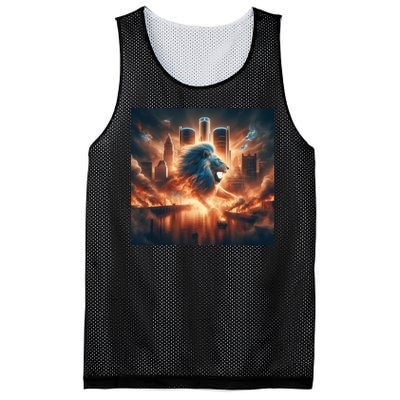 Lion City Fan Mesh Reversible Basketball Jersey Tank