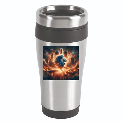 Lion City Fan 16oz Travel Tumbler