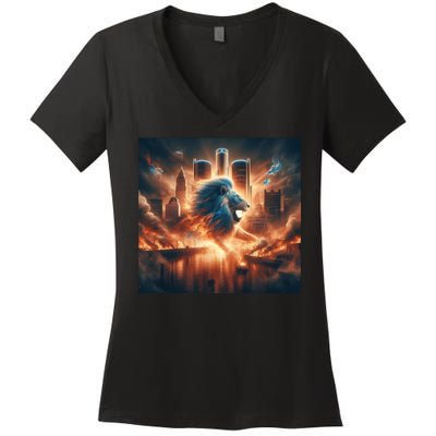 Lion City Fan Women's V-Neck T-Shirt