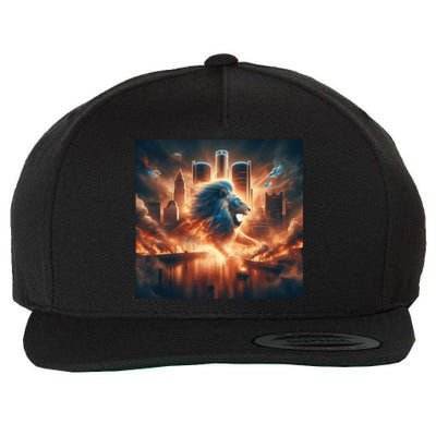 Lion City Fan Wool Snapback Cap