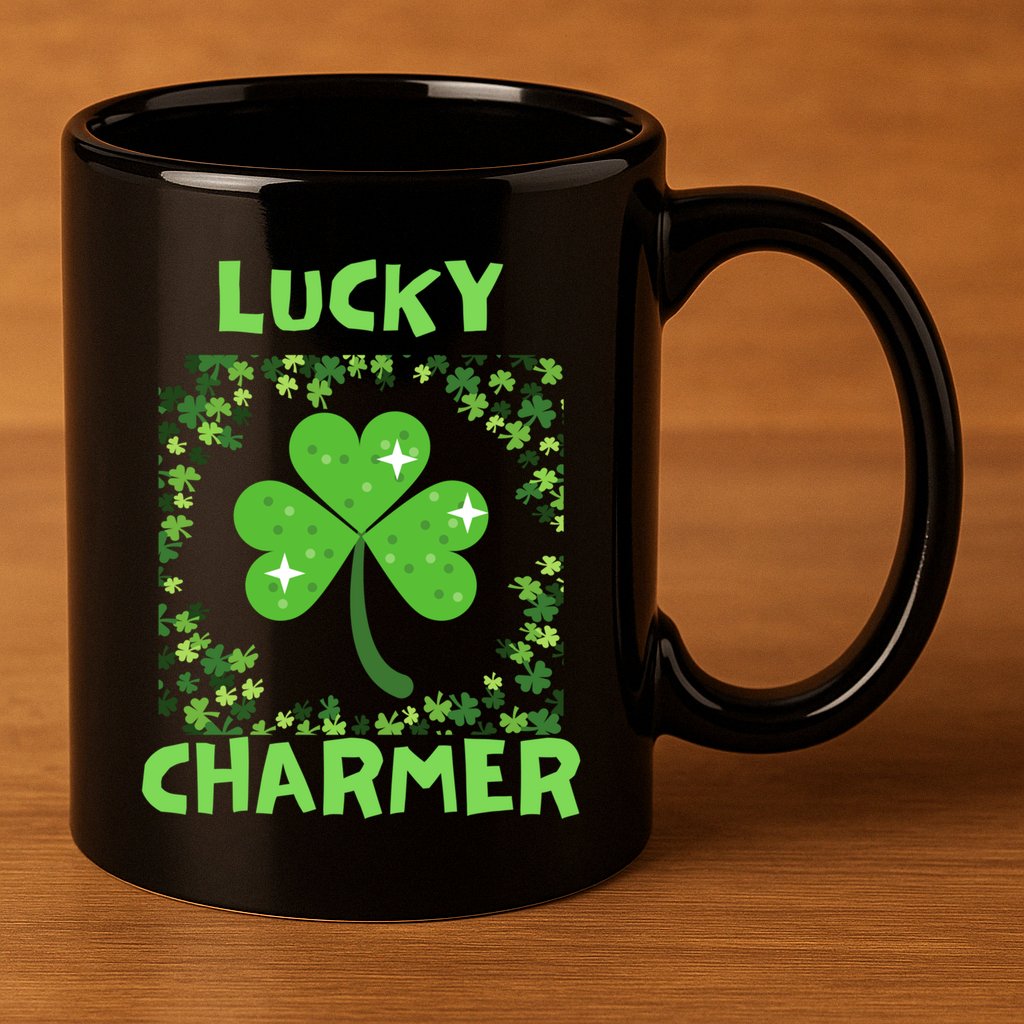 Lucky Charmer Funny St PatrickS Day Gift 11oz C Handle Ceramic Mug