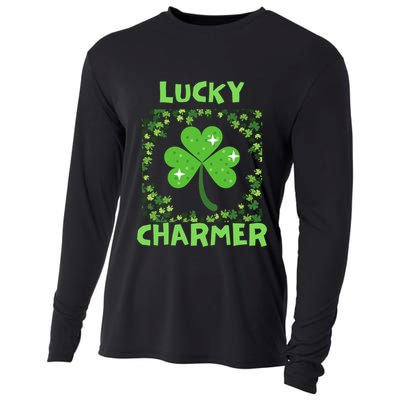 Lucky Charmer Funny St PatrickS Day Gift Cooling Performance Long Sleeve Crew