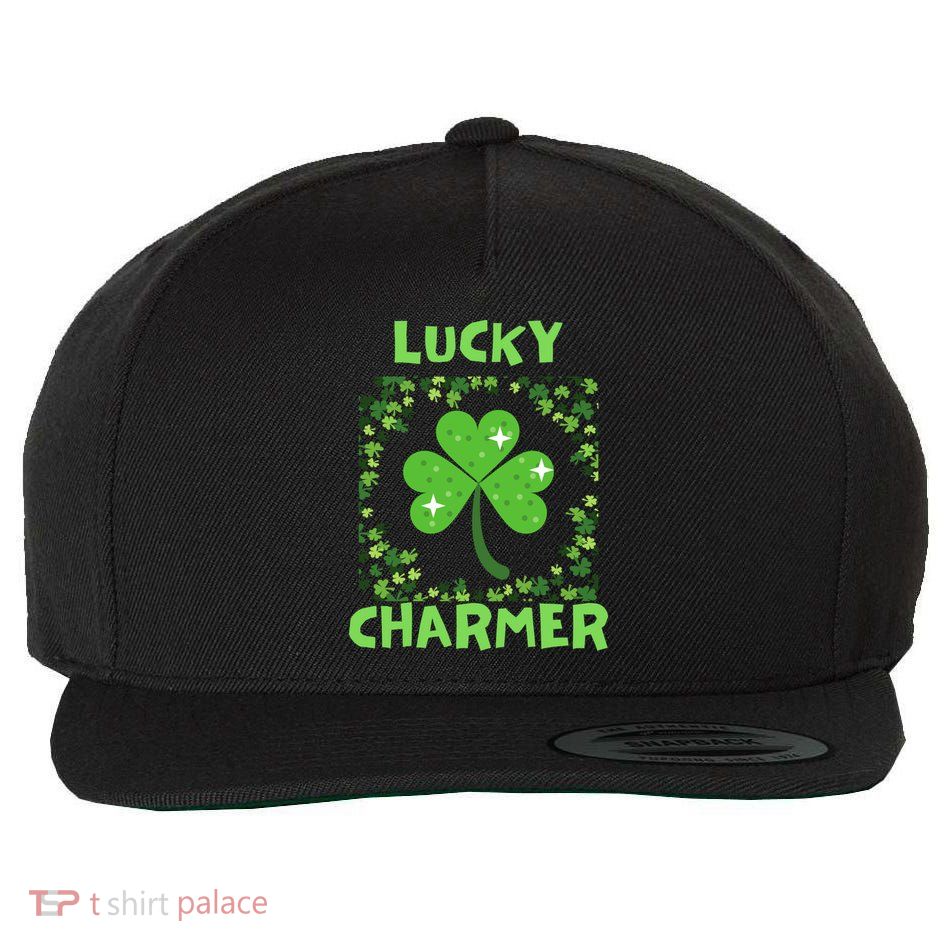Lucky Charmer Funny St PatrickS Day Gift Wool Snapback Cap