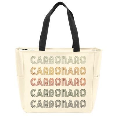 Love Carbonaro Grunge Style Black Carbonaro Zip Tote Bag