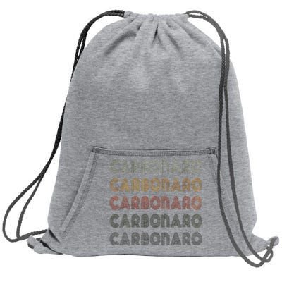 Love Carbonaro Grunge Style Black Carbonaro Sweatshirt Cinch Pack Bag