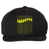 Lemonade Crew Groovy Retro Lemonade Stand Wool Snapback Cap