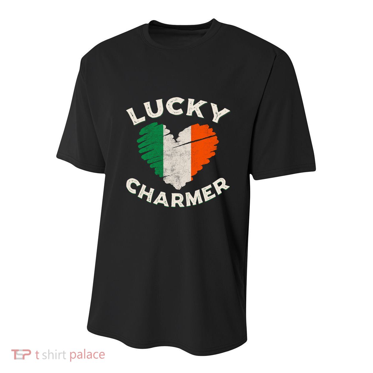 Lucky Charmer Grunge Heart Irish Flag St PatrickS Day Gift Youth Performance Sprint T-Shirt