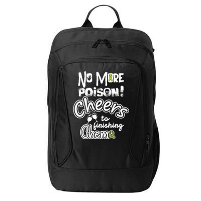 Last Chemocute Gift Lymphoma Cancer Awareness Supporter Ribbon Funny Gift City Backpack