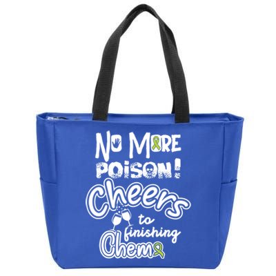 Last Chemocute Gift Lymphoma Cancer Awareness Supporter Ribbon Funny Gift Zip Tote Bag