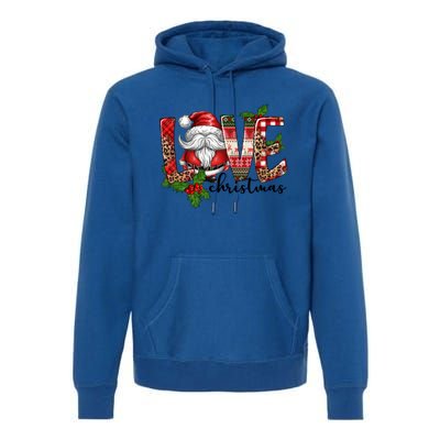 Love Christmas Gnome Xmas Matching Funny Pajamas Holiday Funny Gift Premium Hoodie