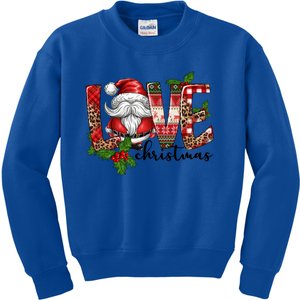 Love Christmas Gnome Xmas Matching Funny Pajamas Holiday Funny Gift Kids Sweatshirt