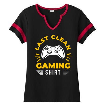 Last Clean Gaming Shirt Ladies Halftime Notch Neck Tee