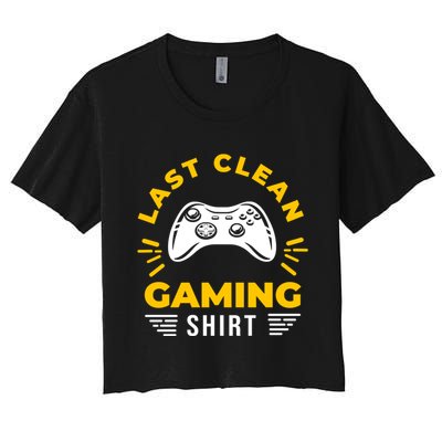 Last Clean Gaming Shirt Crop Top