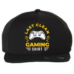 Last Clean Gaming Shirt Wool Snapback Cap