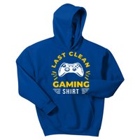 Last Clean Gaming Shirt Kids Hoodie