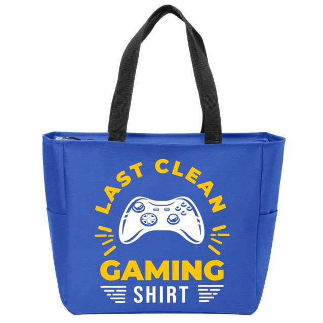 Last Clean Gaming Shirt Zip Tote Bag
