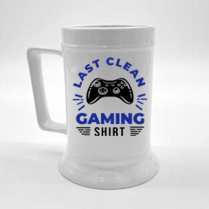 Last Clean Gaming Shirt Beer Stein