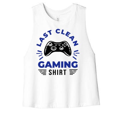 Last Clean Gaming Shirt Women's Racerback Cropped Tank